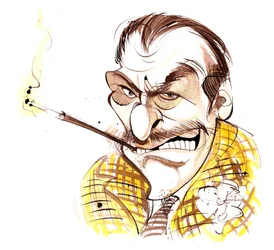 Terry-Thomas - caricatura
